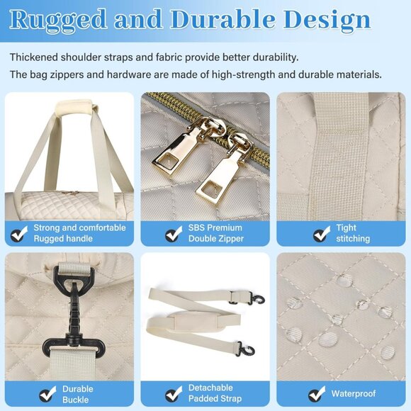 Brand New Large Size Travel Gym Sports Bags With Wet Pocket Waterproof With USB/ - Picture 7 of 9